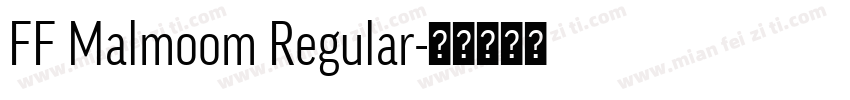 FF Malmoom Regular字体转换